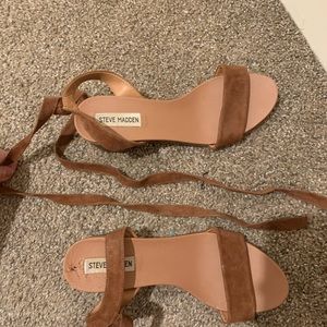 Steve Madden ankle wrap Sandals with small heel